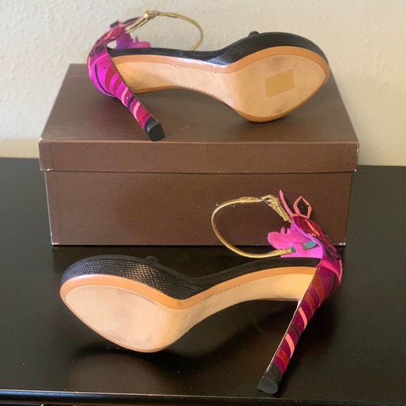 Louis Vuitton Artifice Ankle Strap Sandal-Fuchsia - Picture 6 of 6